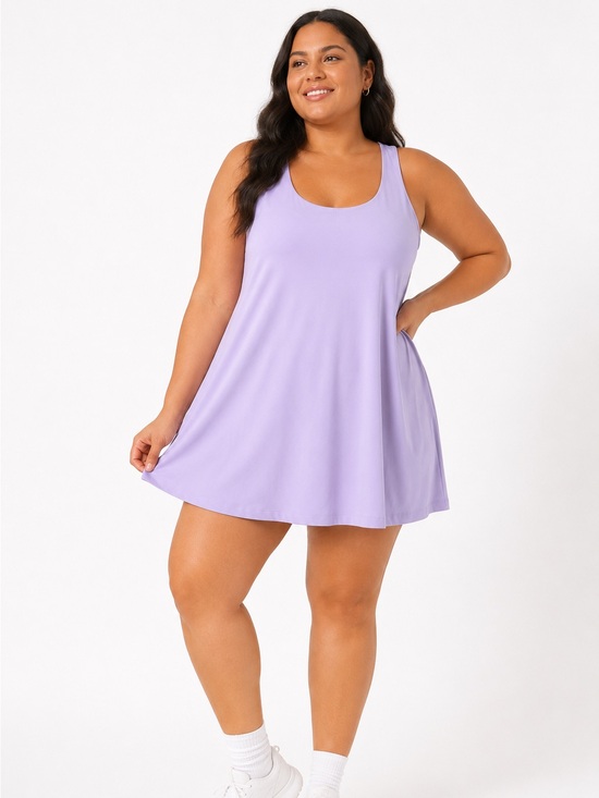 Old Navy Dresses & Skirts - Old Navy Active PowerSoft Lavender Athletic Dress Romper XXL Activewear